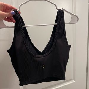 Buff bunny material girl ribbed crop black tank top small